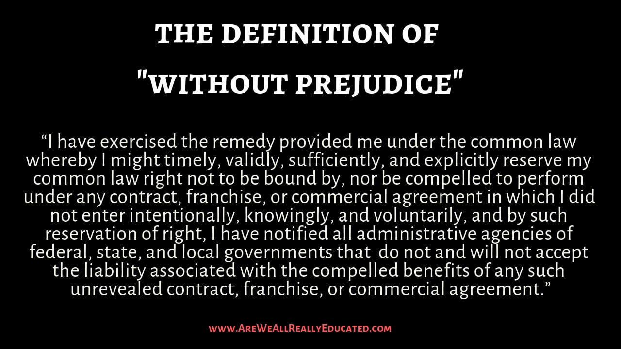 What does dismissed without prejudice mean credit reports?