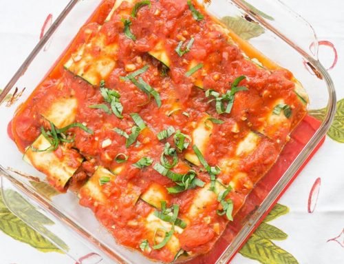 Healthy Vegan Zucchini Lasagna Roll Ups Recipe